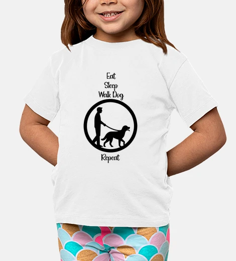 Abbigliamento mangiare dormire camminare cane ripeter