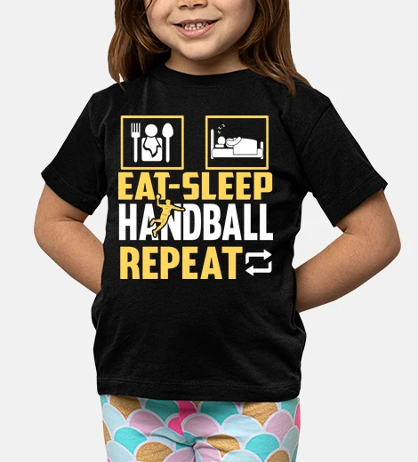 Abbigliamento mangiare dormire pallamano ripetere