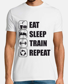 mangiare, dormire, treno, ripetere