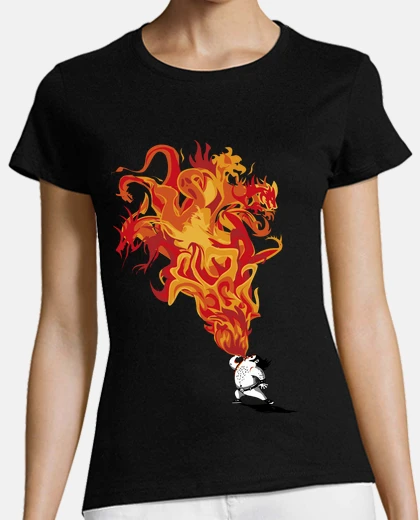 T-shirt mangiatore di fuoco