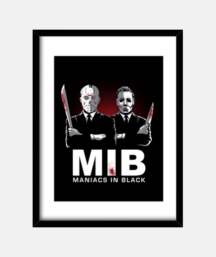 Framed maniacs in black