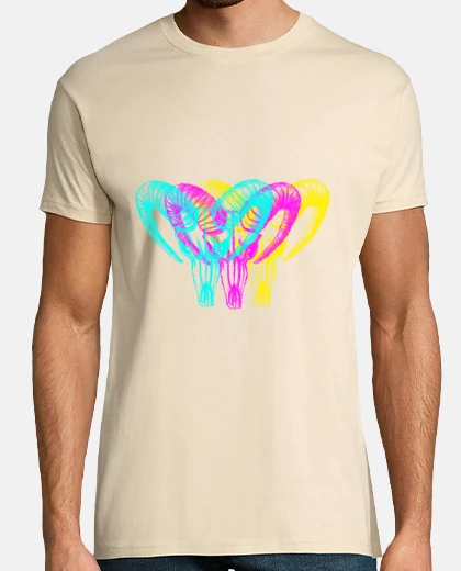 T-shirt manica corta corsetto con skull montone