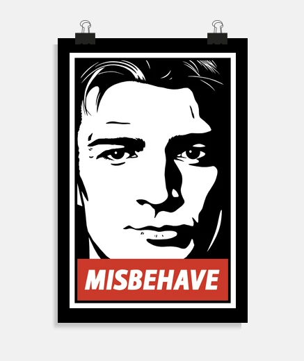 Poster manifesto di cattiva condotta