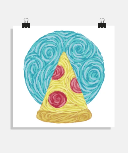 Poster manifesto pizziimpressionista