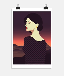 manifesto vintage ragazze vintage arte deco women