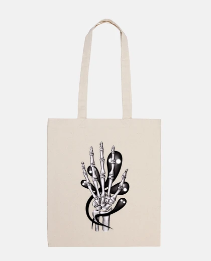 Borsa mano d39ossa con i fantasmi