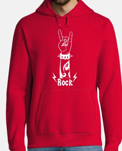 Felpa mano di rock (Bianco)