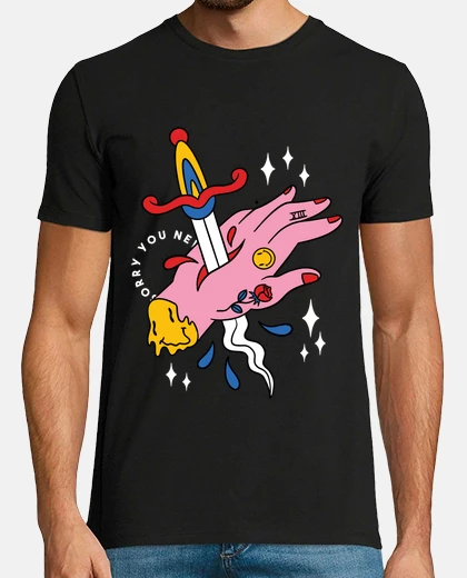 Camiseta mano espada arcanos 13 del tarot precio librero