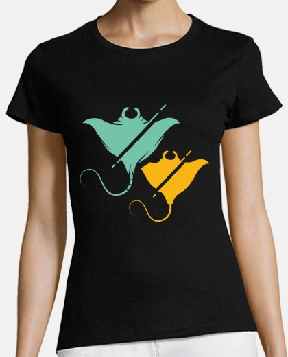 Playera manta raya océano animales manta amante