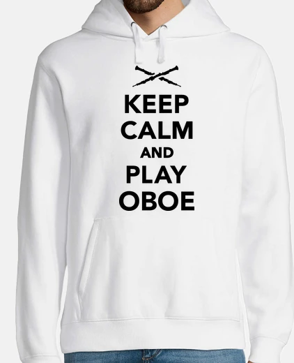 Sudadera mantén la calma y juega oboe