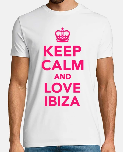 Camiseta mantener ibiza calma y ame