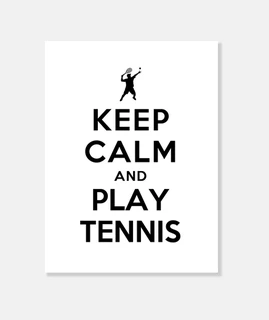 mantener la calma y jugar al tenis
