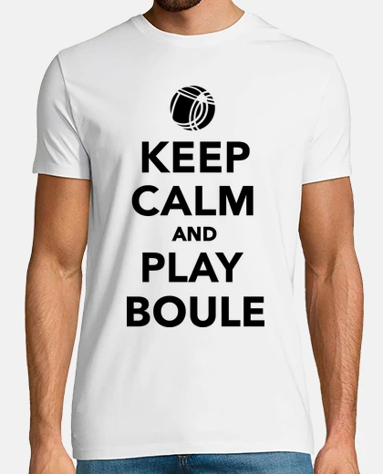 T-shirt mantenere la calma e giocare bocce bocce