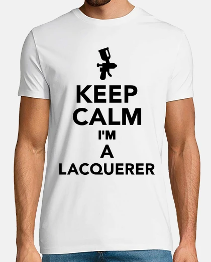 T-shirt mantenere la calma im un laccatore