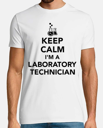 T-shirt mantenere la calma io sono un tecnico di laboratorio