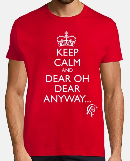 T-shirt mantieni la calma e cara oh cara comunc