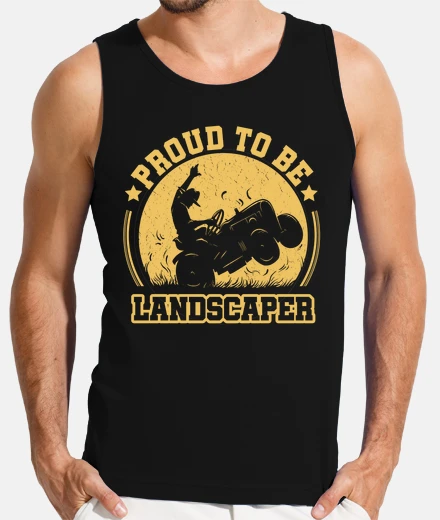 T-shirt mantieni la calma il paesaggista è qui