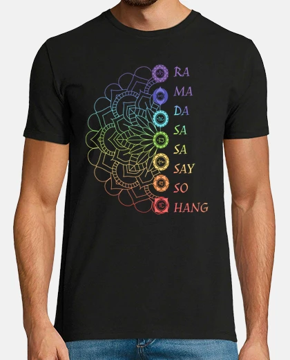 Tee-shirt mantra de guérison des chakras art spirituel