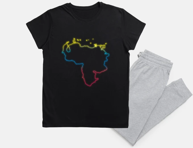 Pajama map of venezuela flag caracas