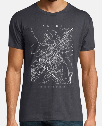 Camiseta Mapa Alcoi VALENCIA Samarreta valenciana
