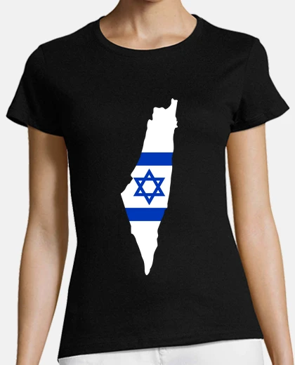 Playera mapa de israel