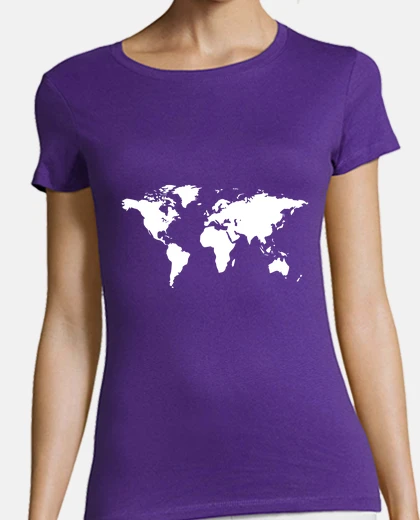 Playera mapa del mundo