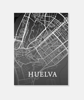 Mapa Minimalista Huelva