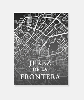 Mapa Minimalista Jerez de la Frontera