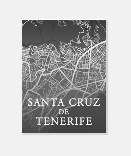 Mapa Minimalista Santa Cruz de Tenerife