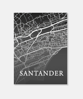 Mapa Minimalista Santander