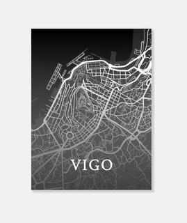 Mapa Minimalista Vigo