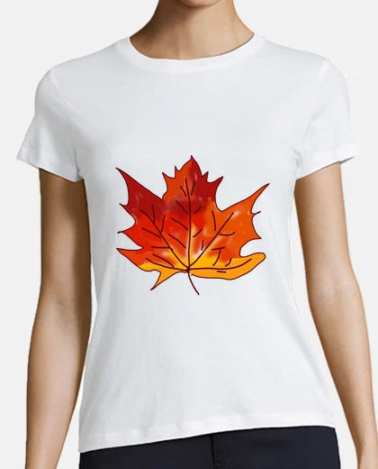 Playera maple leaf drawing