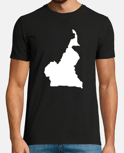 T-shirt mappa del Camerun