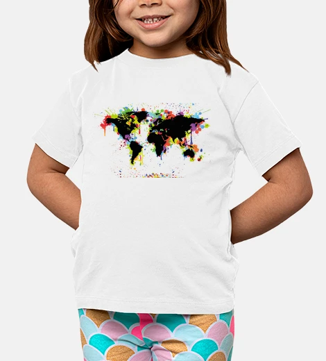 Abbigliamento mappa del mondo / mappa del mondo / col