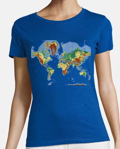 T-shirt mappa del mondo / mondo / pr of e / geo
