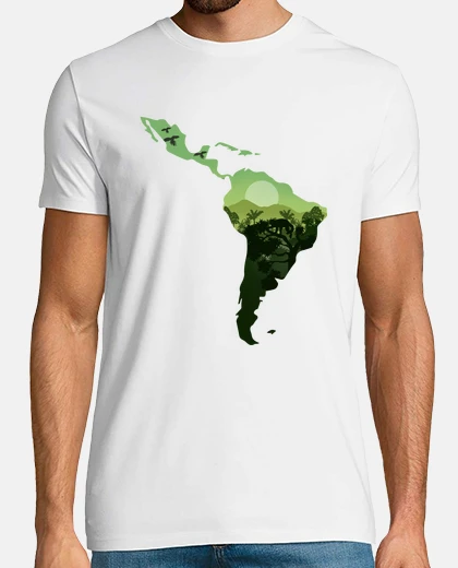 T-shirt mappa e nazione dell39america latina