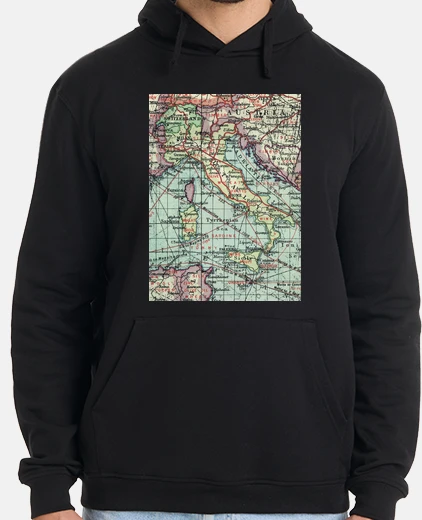 Felpa Mappa vintage Italia