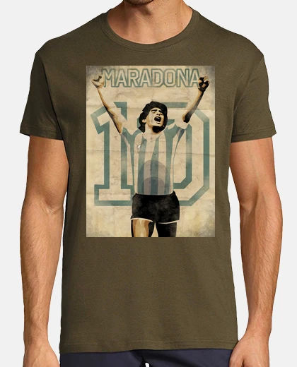 Camiseta Maradona Retro futbol TV