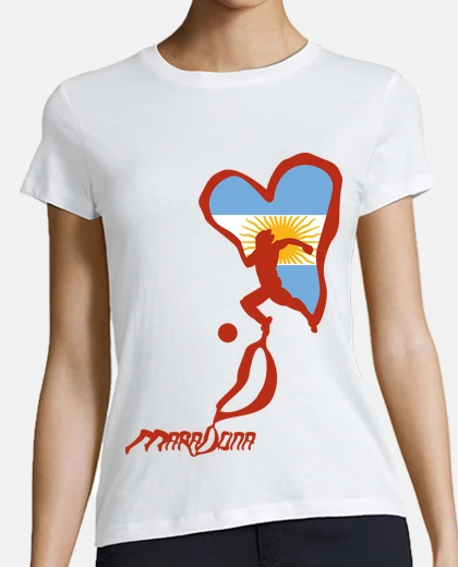 Tee-shirt maradona toujours dans le coeur
