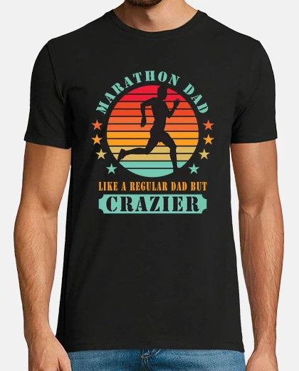 T-shirt Marathon Dad Like a Regular Dad But Cra