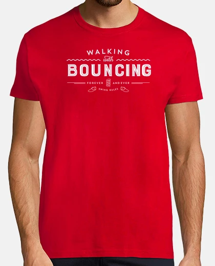 Tee-shirt marche avec rebondir toujours - blanc