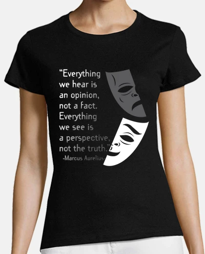 Tee-shirt marcus aurelius stoïque citation point de vue illusion