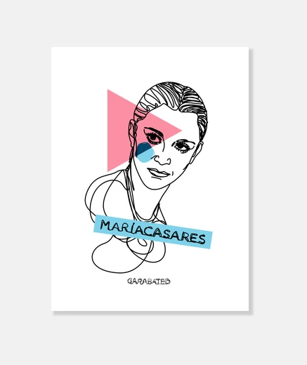 Wall maria casares canvas