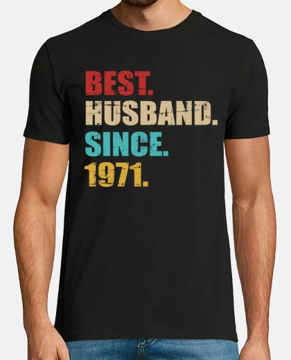 Camiseta marido 1971 aniversario de bodas de oro