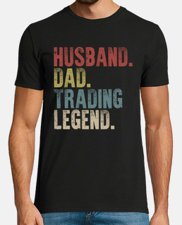 marido papá camisa de leyenda comercial inversor mercado de valores regalo del comerciante mercado d