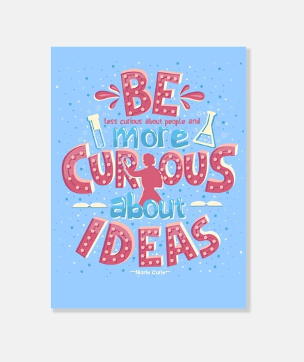 Lienzo Marie Curie Quote