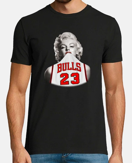 T-shirt marilyn monroe 23 chicago bulls jordan cinema sport basket