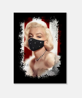 Marilyn Mascarilla Negra