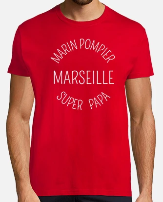 Papa pompier,cadeau père,pompier' T-shirt Homme