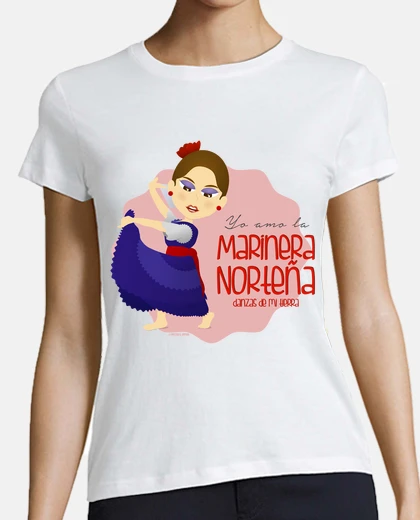 Playera Marinera norteña, azul